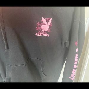 anti social social club x playboy hoodie